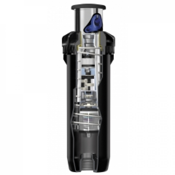 Versenkregner 1" - Typenreihe FALCON® 6504: - Teilkreisregner SS mit Standrohr aus Edelstahl 1“ BSP